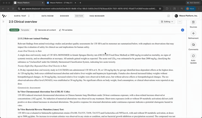 01 — Opening the Refinement panel