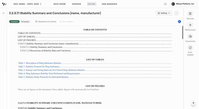 02 — Switch from Content to Template view