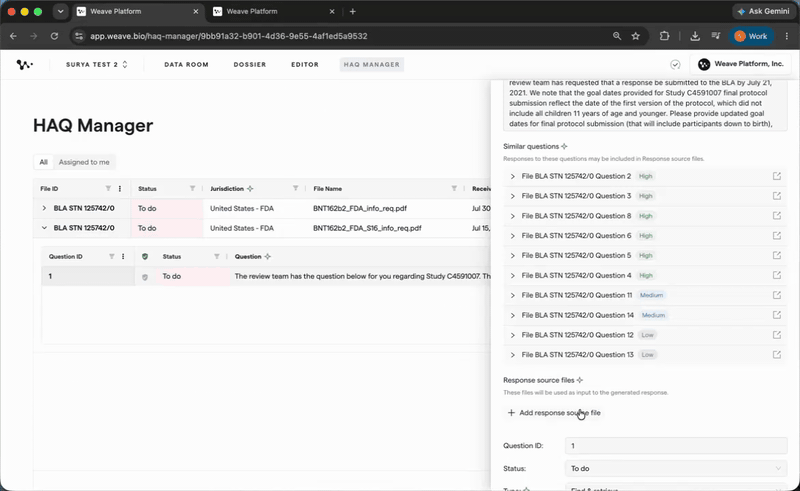03 — Adding a prior response to Response Source Files