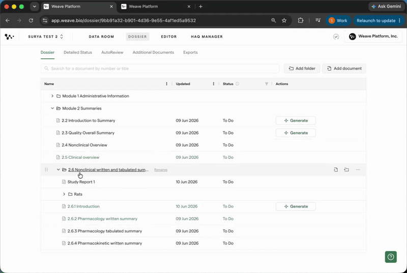 04 — Opening editor and importing template