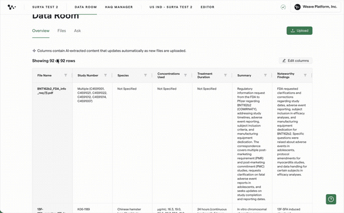 04 — Overview metadata summary