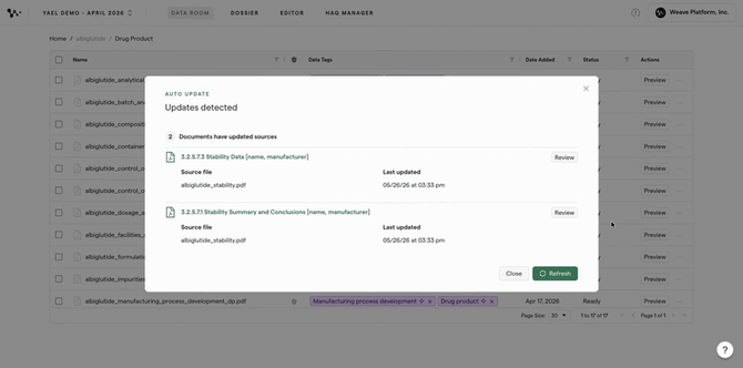 05 — Click Review enter document