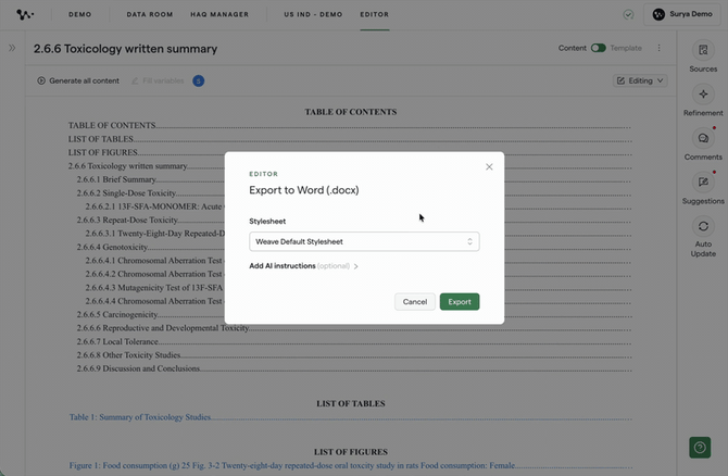 05 - Selecting the Weave Default Stylesheet