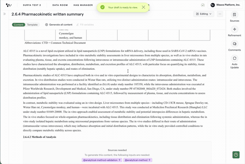 06 — Reviewing sources for generated content