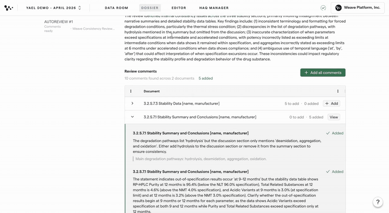 06 — View comments in draft